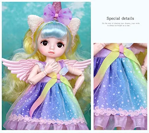 1/6 BJD Dolls, Trendy Cute Series Doll 12 Inch 28 Ball Jointed Doll Gift for Girls (Mary)