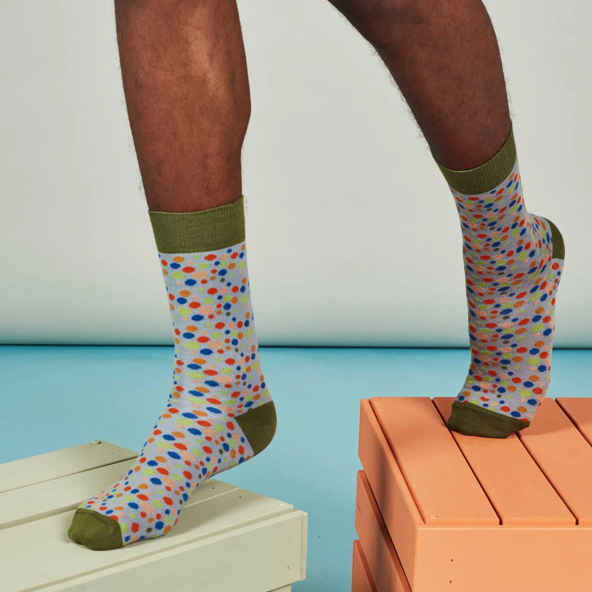 3 pk PATTERN Cotton Ankle Socks for Men