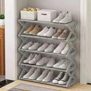5 Tier X shaped Simple & stylish Shoe Rack Storage