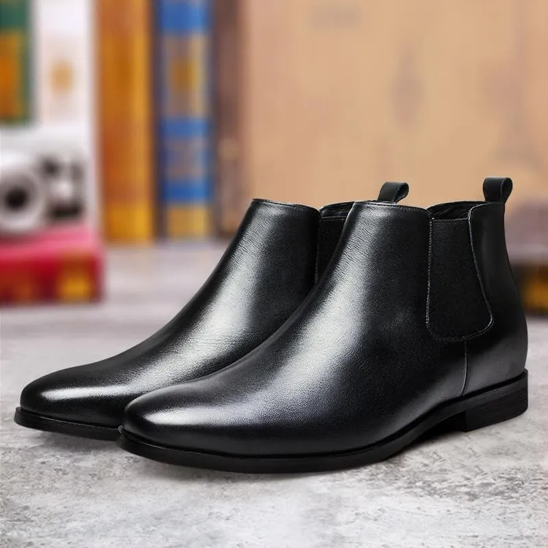 6 CM / 2.36 Inches CMR CHAMARIPA Height Increasing Boots Leather Dress Boots that Add Height