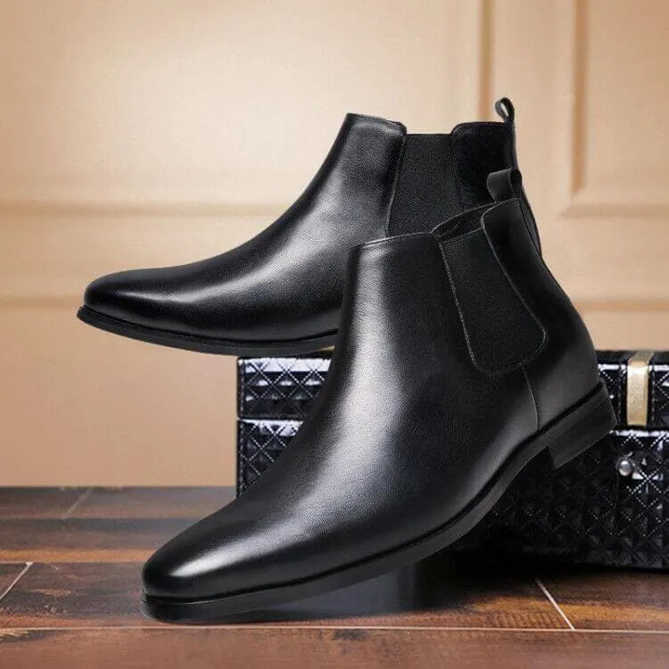 6 CM / 2.36 Inches CMR CHAMARIPA Height Increasing Boots Leather Dress Boots that Add Height