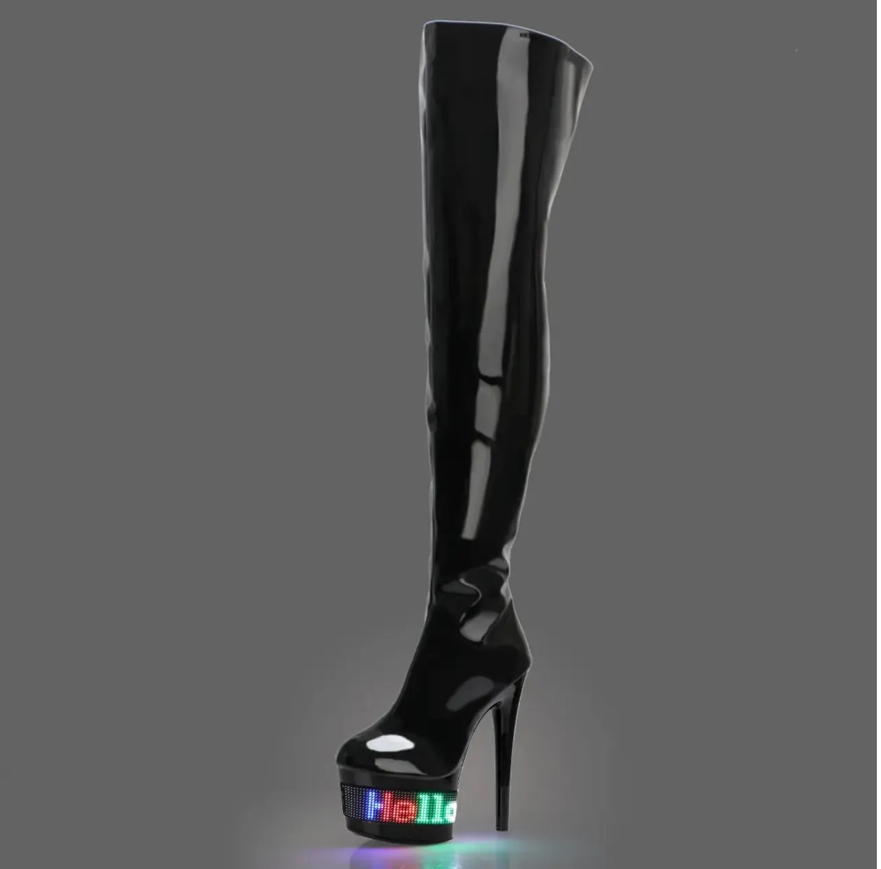 A57 Divine Selection Led Leather Boots