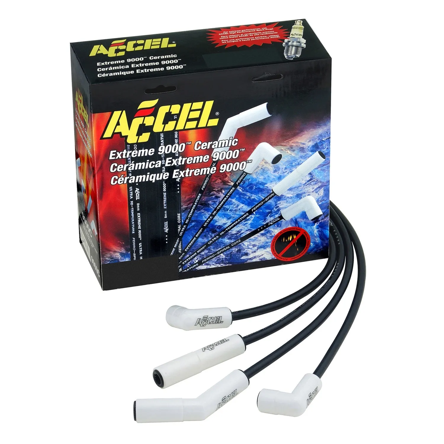 ACCEL 9023C Extreme 9000 Ceramic Boot Spark Plug Wire Set