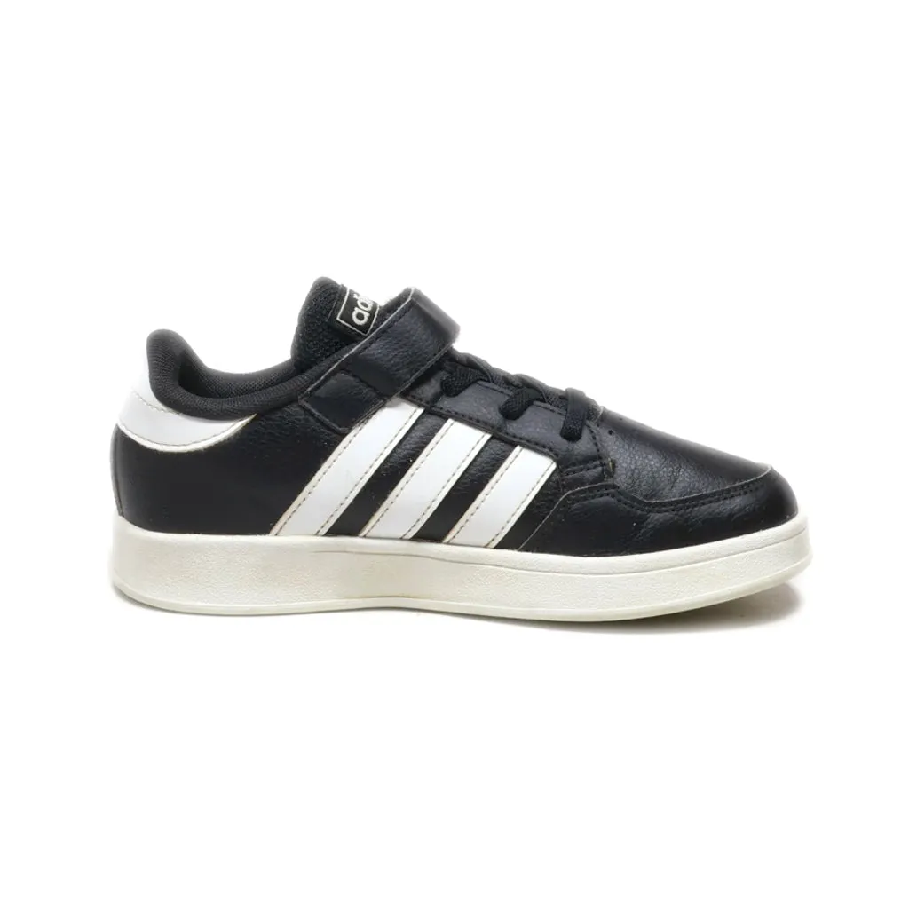 Adidas Breaknet Sneakers Leather Black Colour For Kids