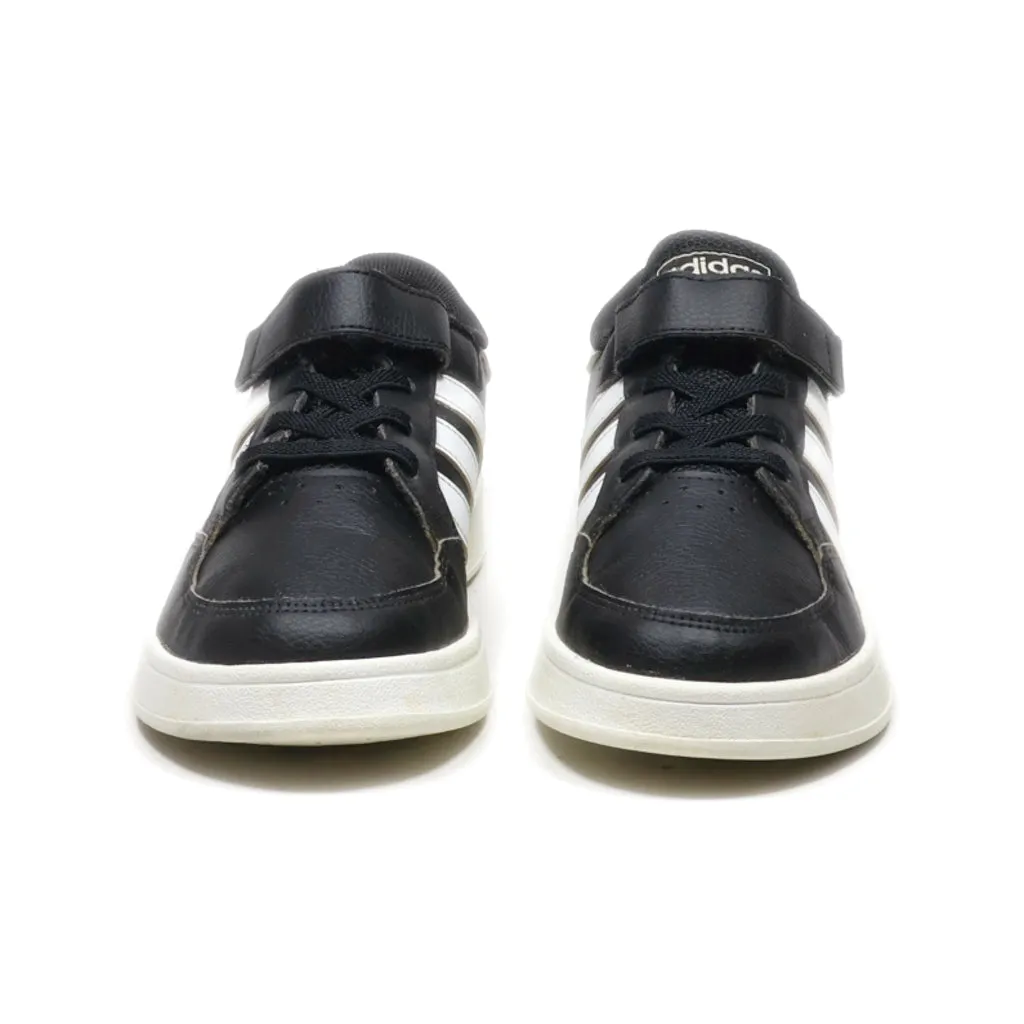 Adidas Breaknet Sneakers Leather Black Colour For Kids