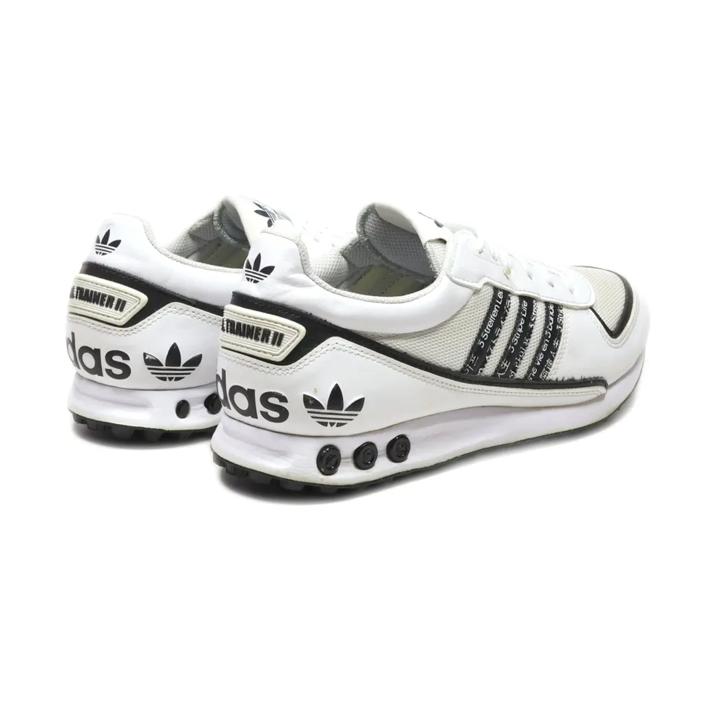 Adidas La Trainer Ii Low-Top Sneakers Leather White Colour For Men