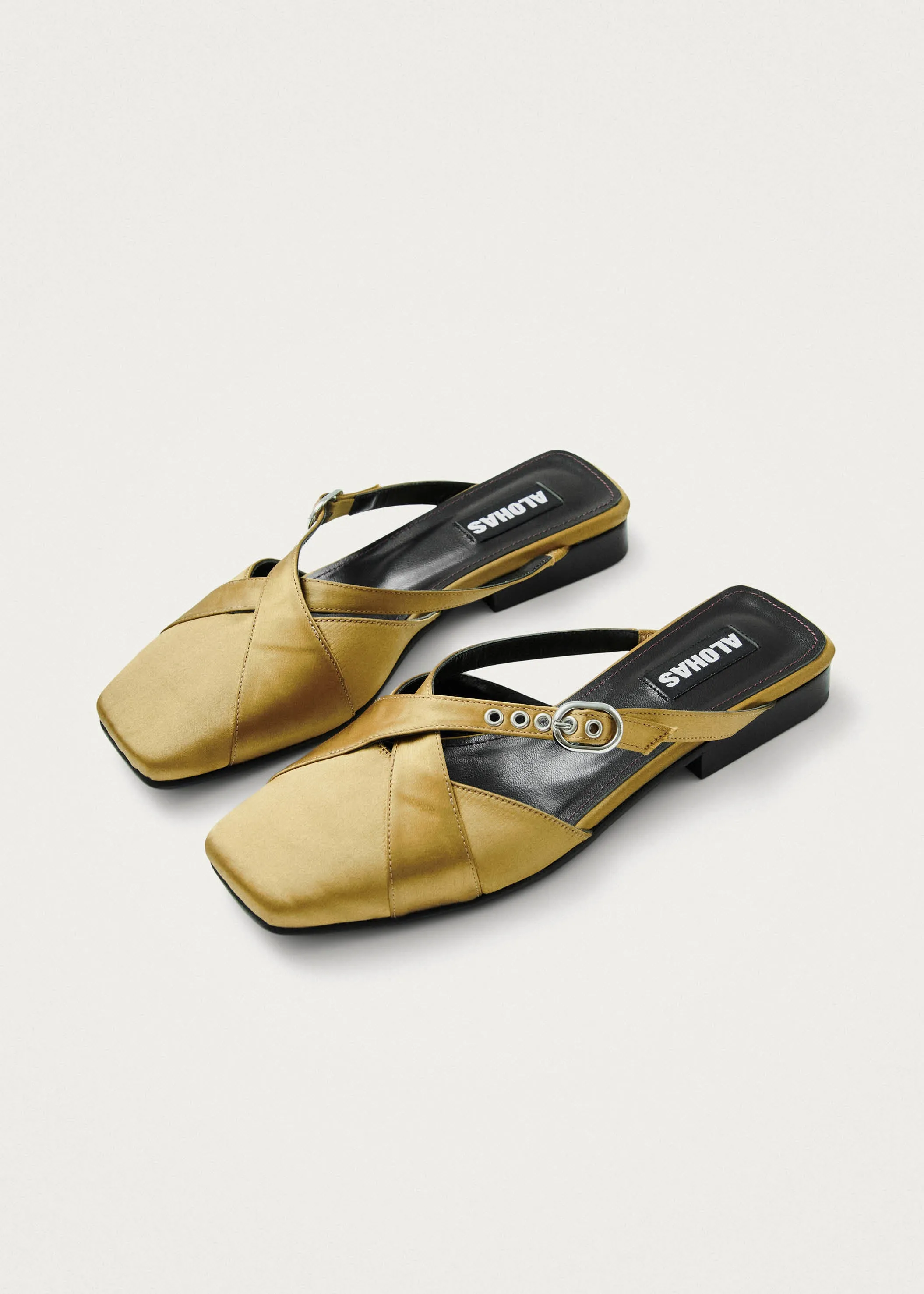 Adria Silky Gold Mules