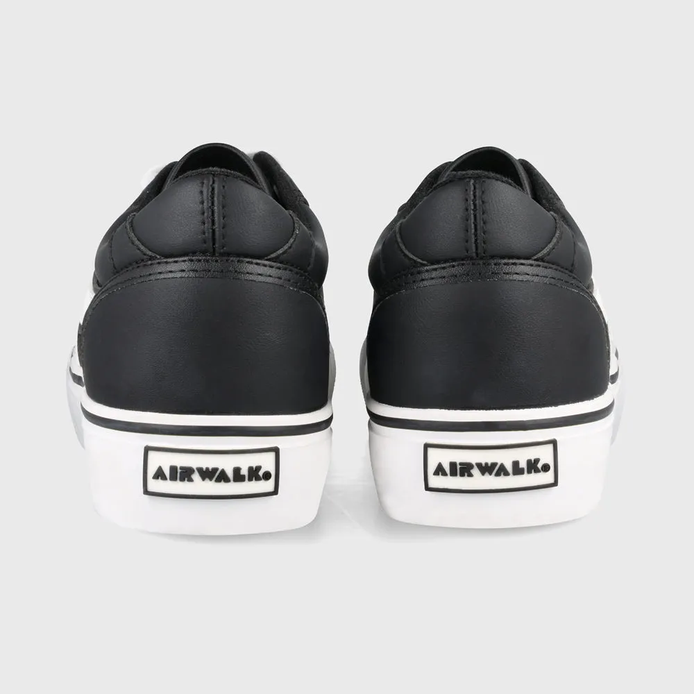 Airwalk Womens Aurora Canvas Sneaker Black/White _ 182916 _ Black