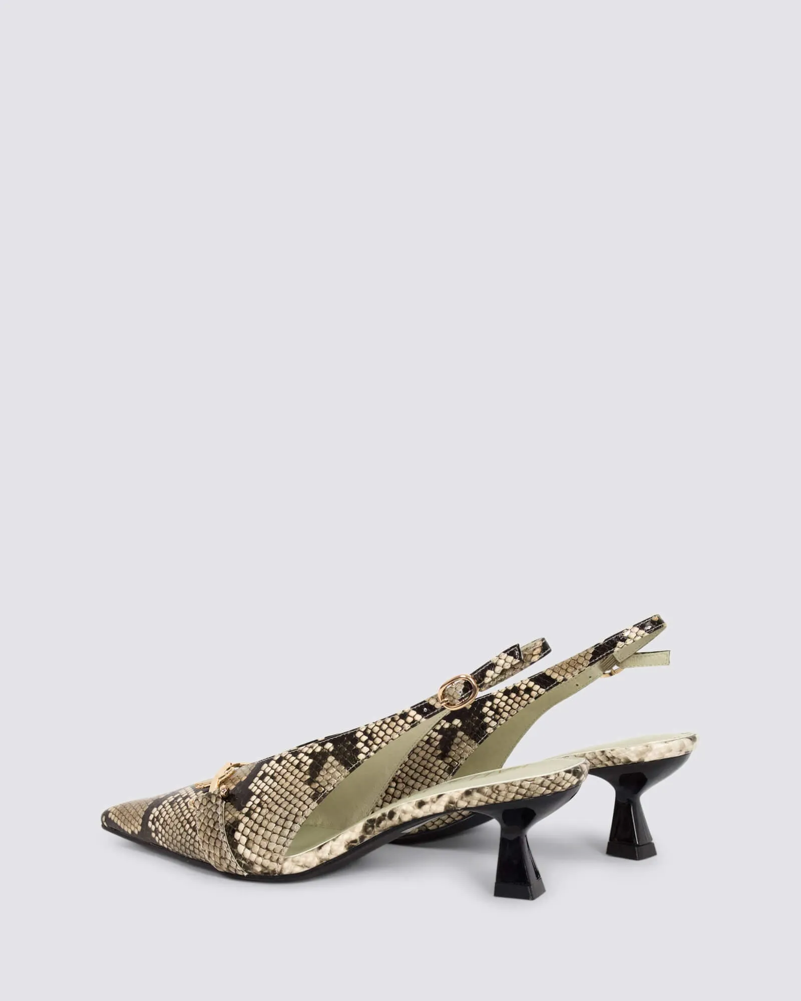 ALBATROSS SLINGBACK HEELS SNAKE