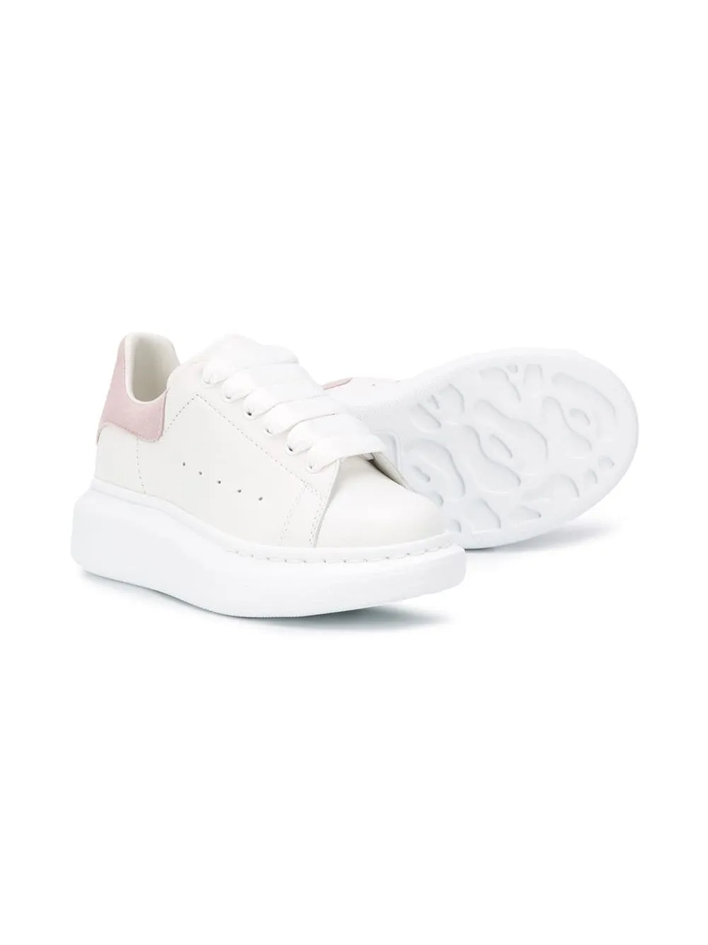 ALEXANDER MCQUEEN KIDS Oversized Sole Sneakers White Pink
