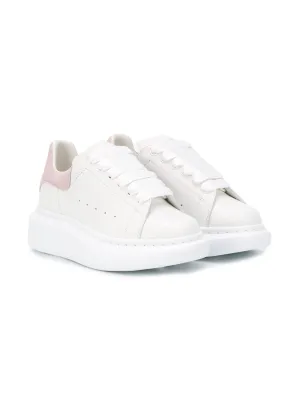 ALEXANDER MCQUEEN KIDS Oversized Sole Sneakers White Pink