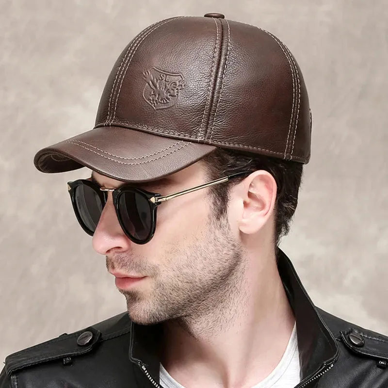 ALR™ Genuine Leather Eagle Baseball Cap