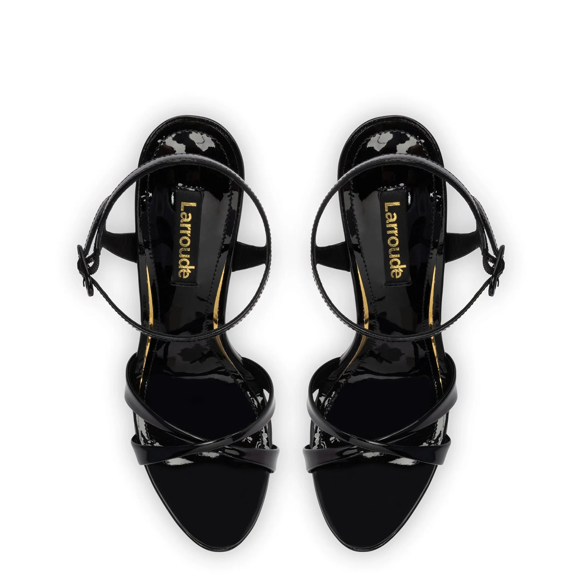 Angelina Sandal In Black Patent Leather