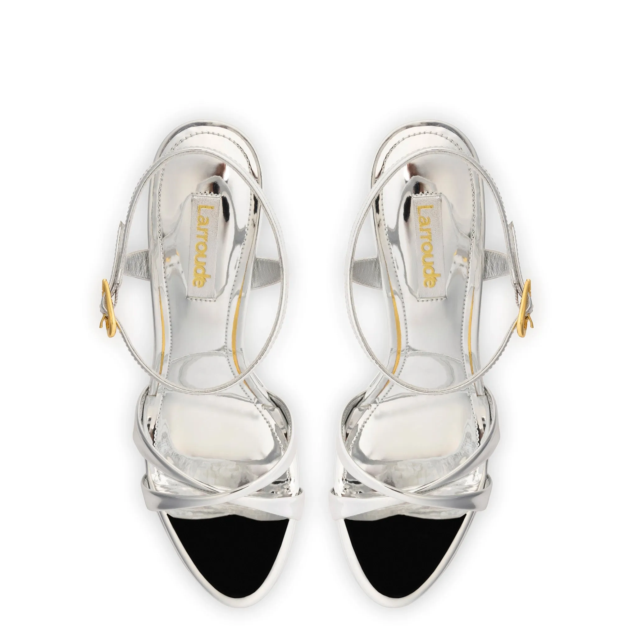 Angelina Sandal In Silver Specchio