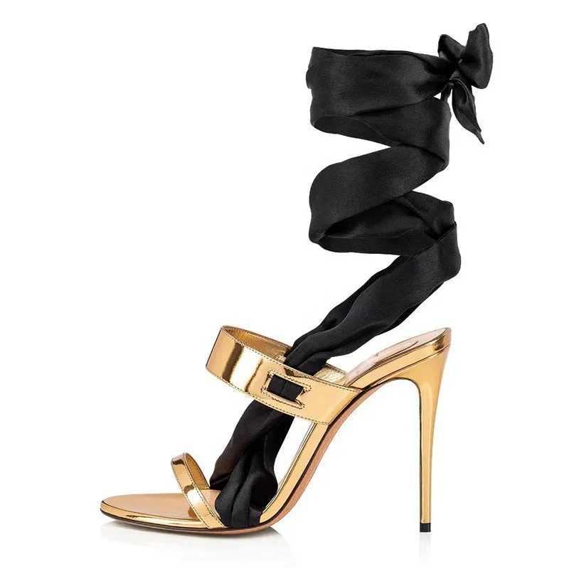 Ankle Wrap Lace up Party Shoes Sandals For Women