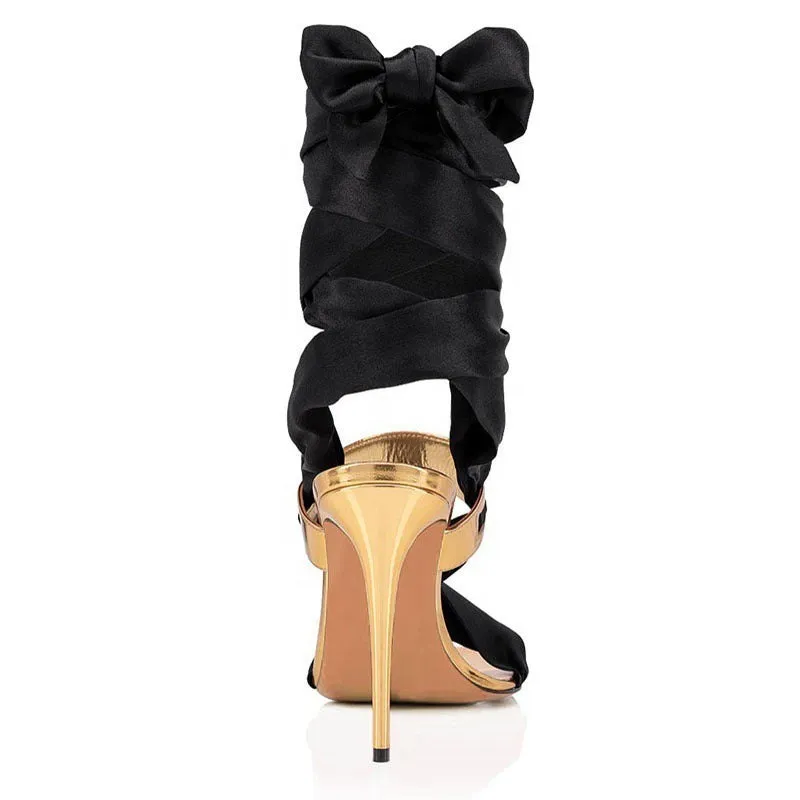 Ankle Wrap Lace up Party Shoes Sandals For Women