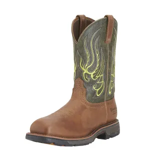 Ariat Mens Workhog Mesteno Waterproof Composite Toe Work Boot Rust