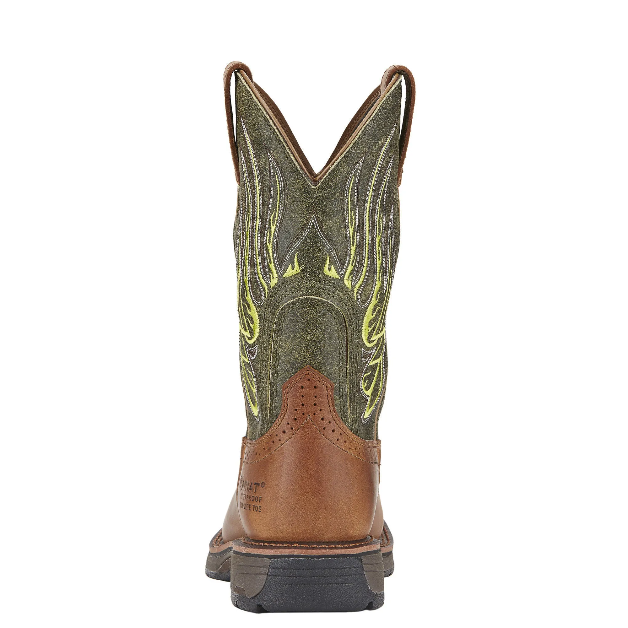 Ariat Mens Workhog Mesteno Waterproof Composite Toe Work Boot Rust