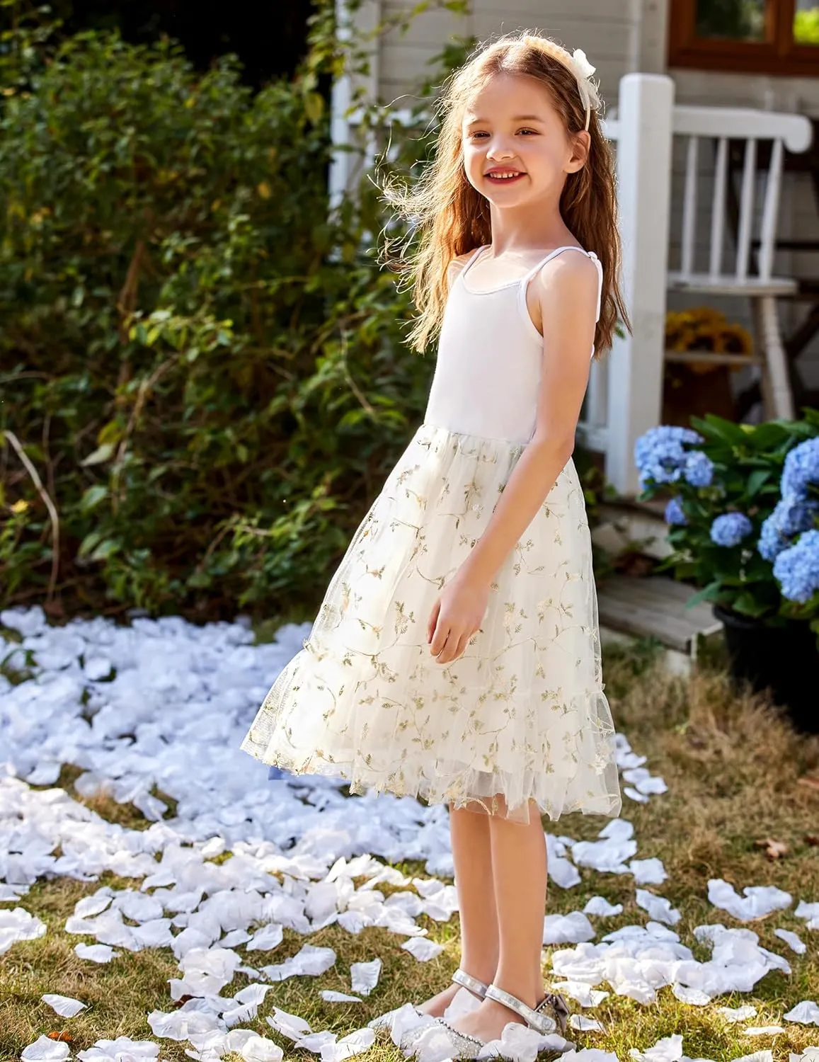 Arshiner Toddler Tutu Dress Little Girl Ruffled Tulle Cami Dresses