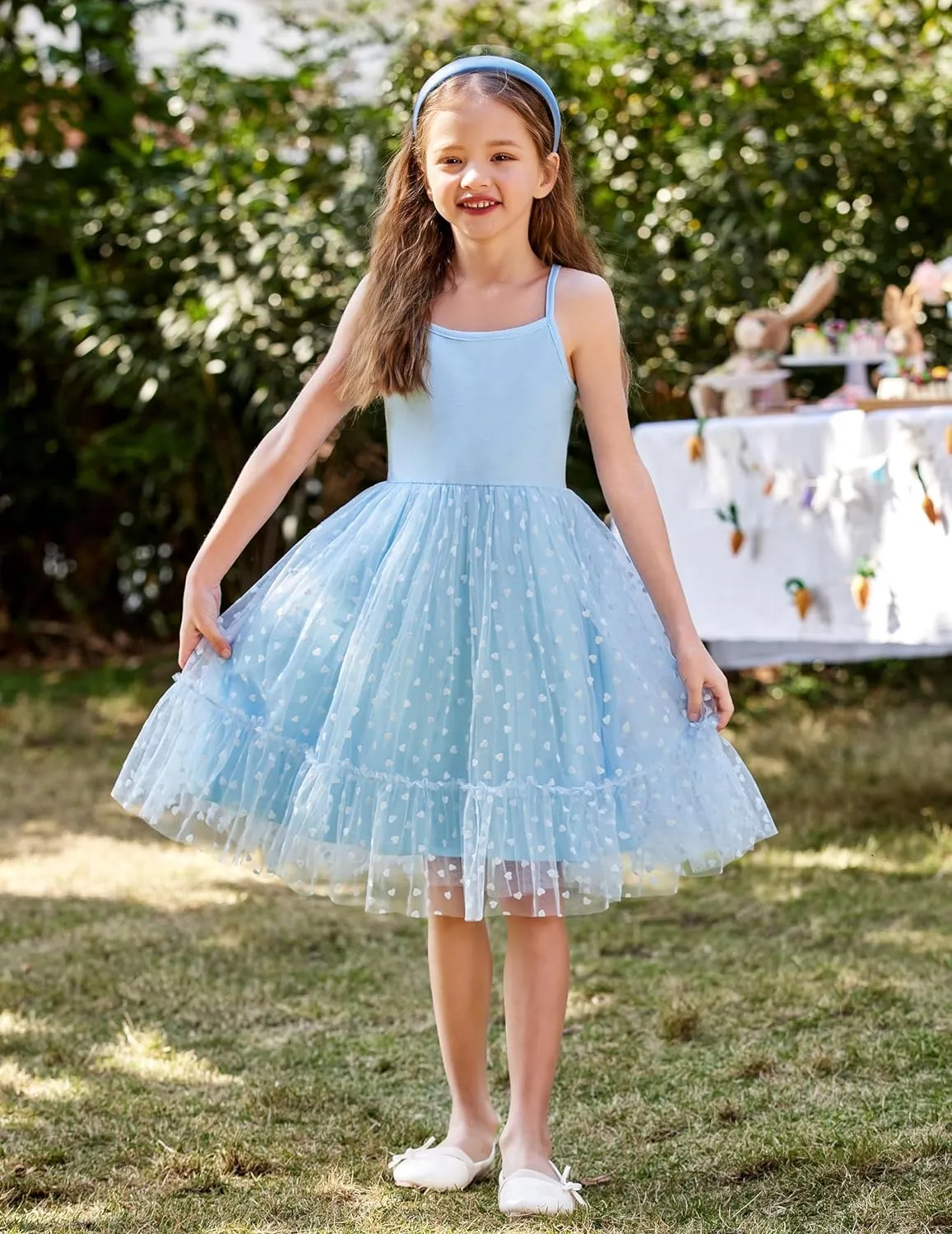 Arshiner Toddler Tutu Dress Little Girl Ruffled Tulle Cami Dresses