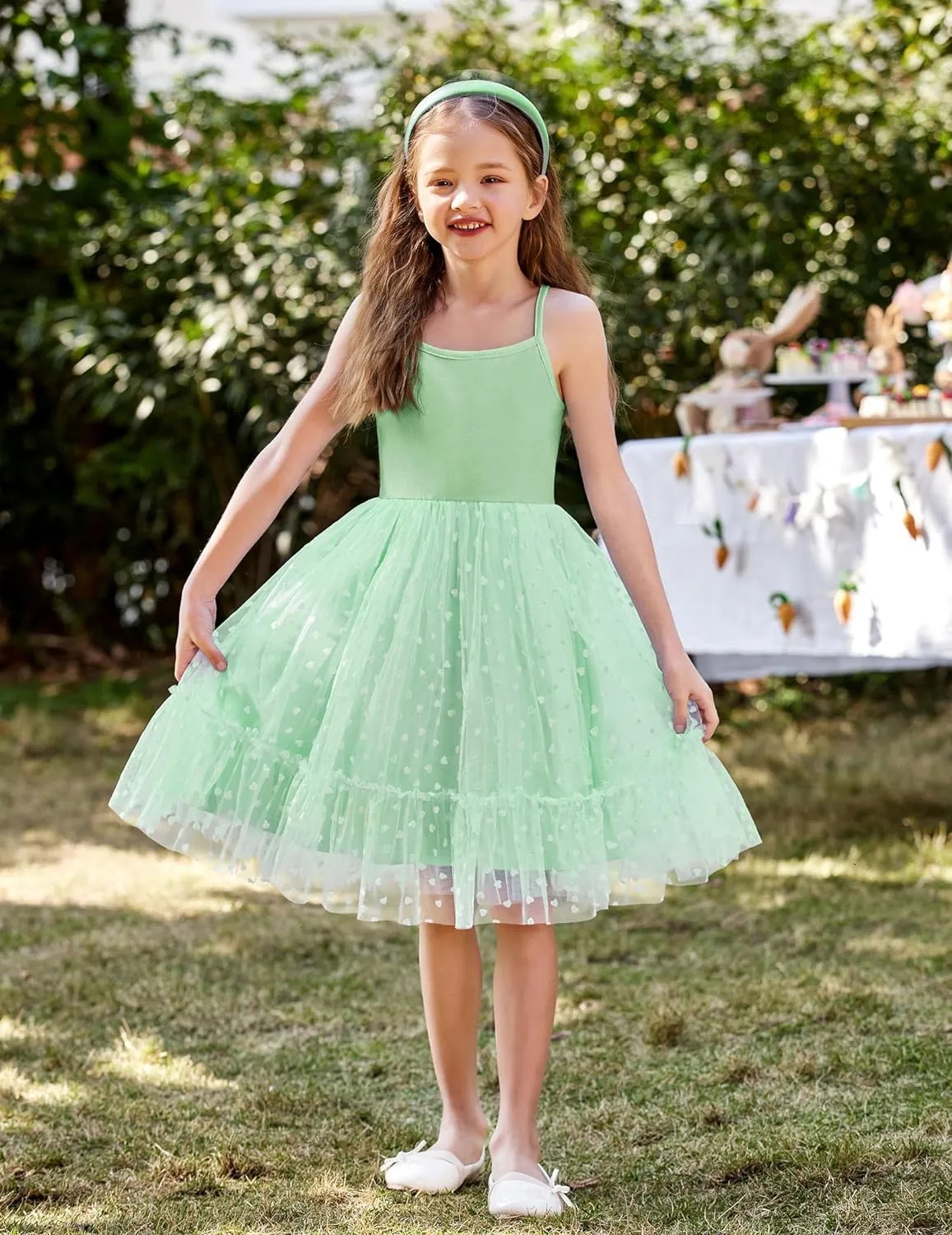 Arshiner Toddler Tutu Dress Little Girl Ruffled Tulle Cami Dresses
