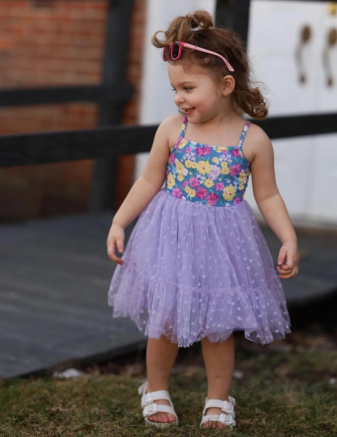 Arshiner Toddler Tutu Dress Little Girl Ruffled Tulle Cami Dresses