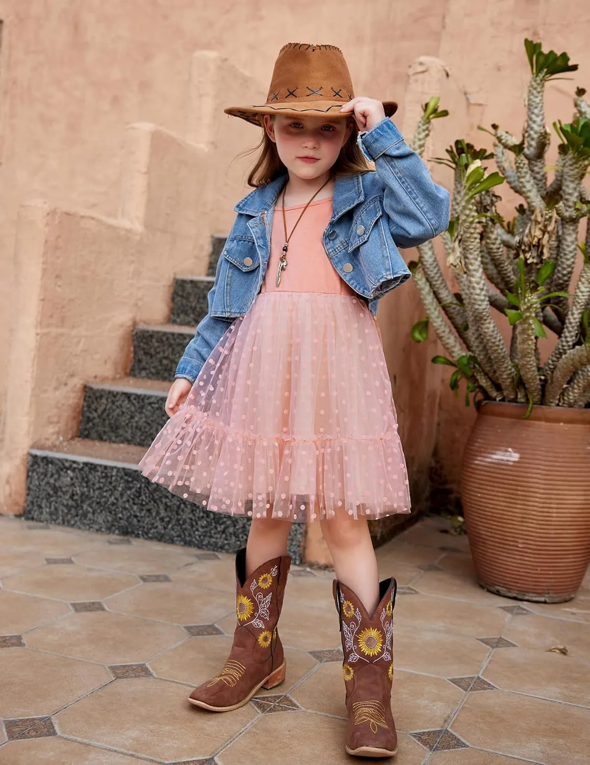 Arshiner Toddler Tutu Dress Little Girl Ruffled Tulle Cami Dresses