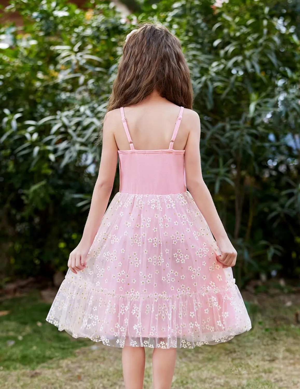 Arshiner Toddler Tutu Dress Little Girl Ruffled Tulle Cami Dresses