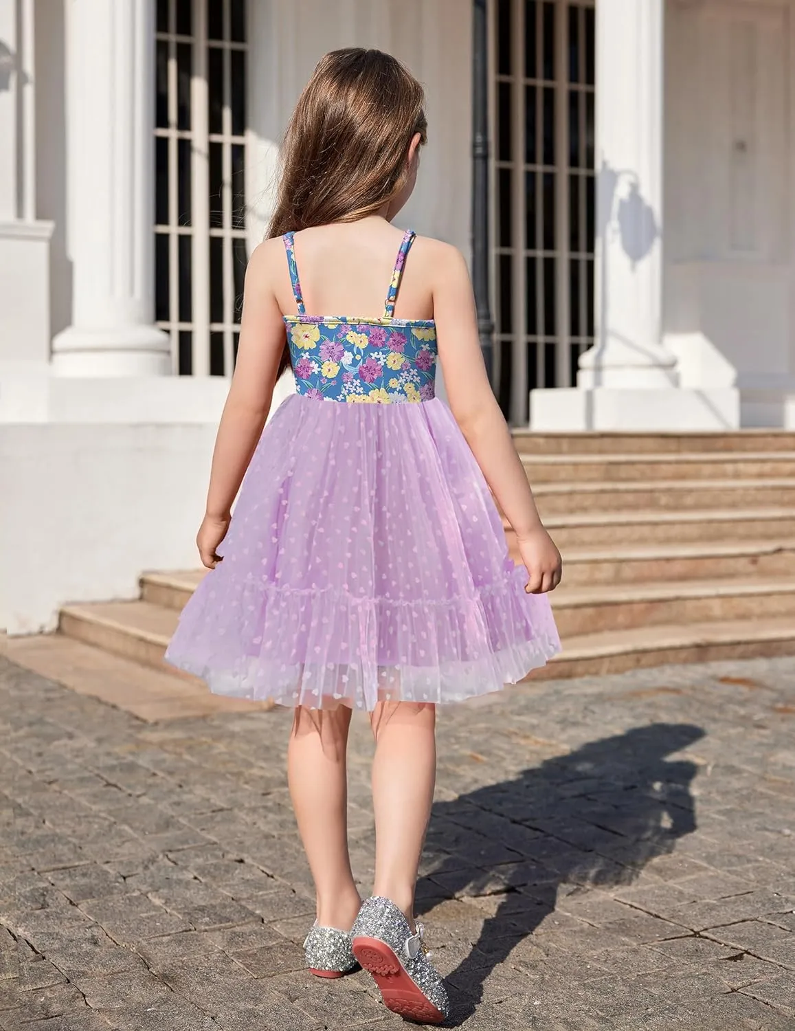 Arshiner Toddler Tutu Dress Little Girl Ruffled Tulle Cami Dresses