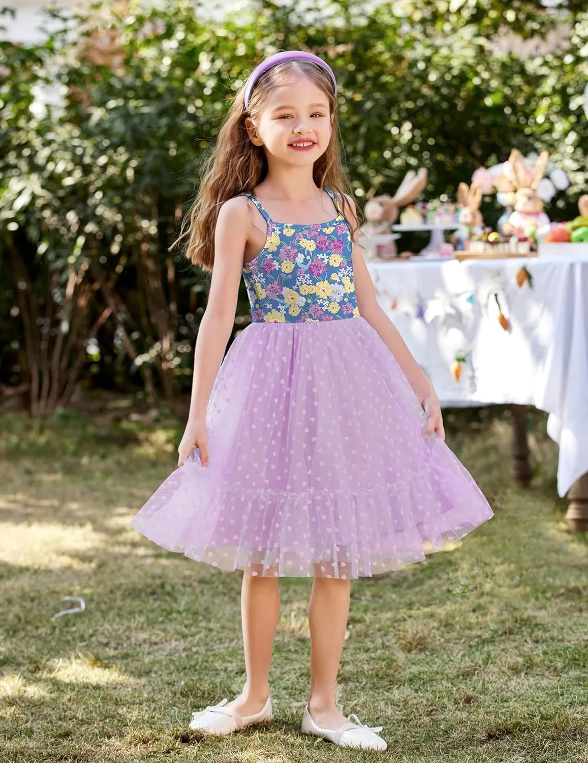 Arshiner Toddler Tutu Dress Little Girl Ruffled Tulle Cami Dresses