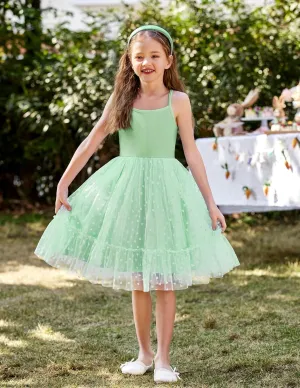 Arshiner Toddler Tutu Dress Little Girl Ruffled Tulle Cami Dresses