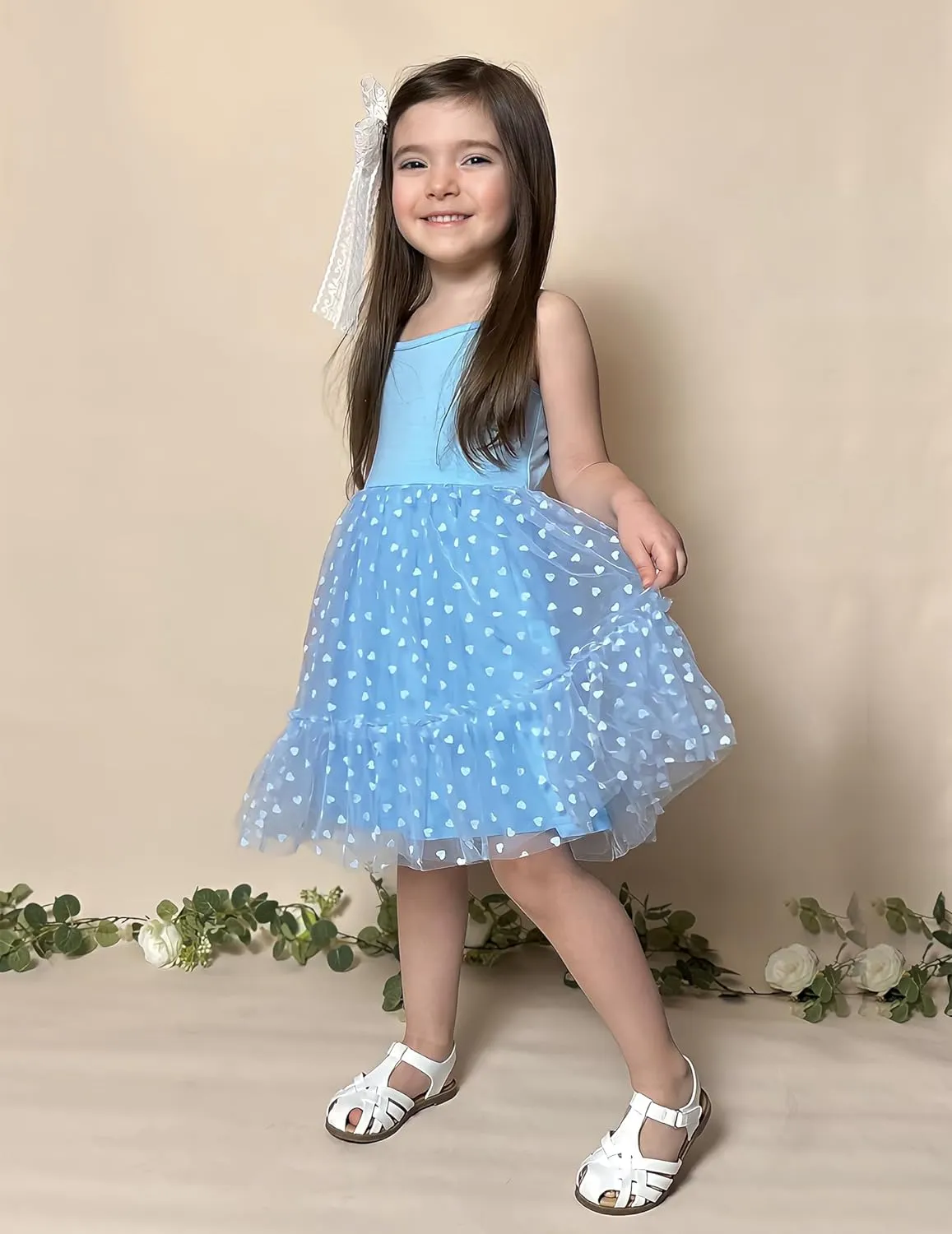 Arshiner Toddler Tutu Dress Little Girl Ruffled Tulle Cami Dresses