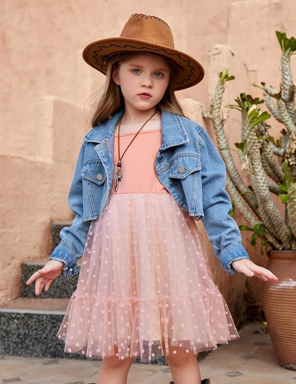 Arshiner Toddler Tutu Dress Little Girl Ruffled Tulle Cami Dresses