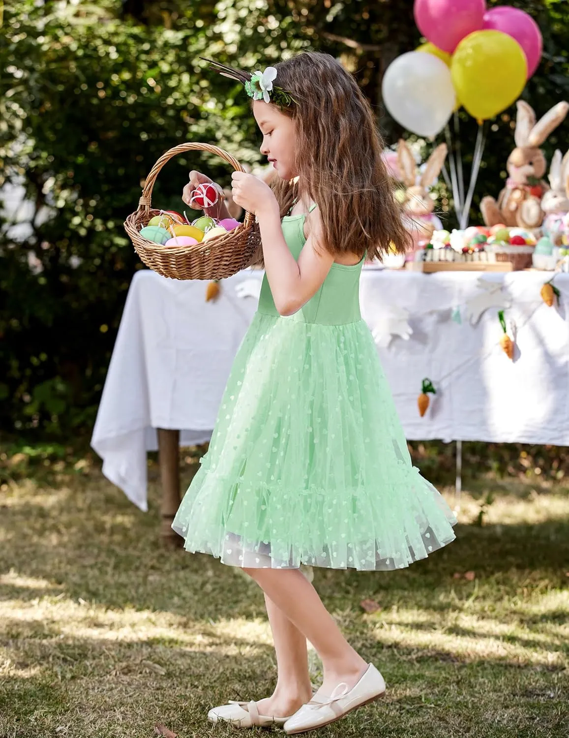 Arshiner Toddler Tutu Dress Little Girl Ruffled Tulle Cami Dresses