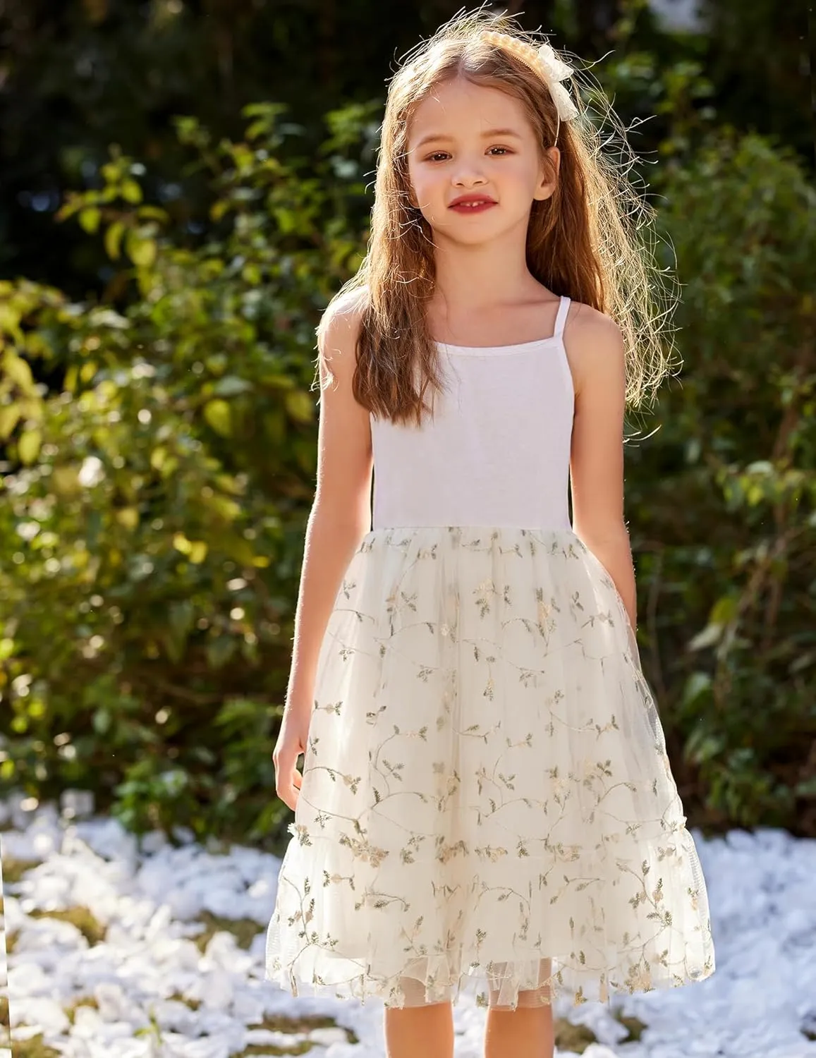 Arshiner Toddler Tutu Dress Little Girl Ruffled Tulle Cami Dresses