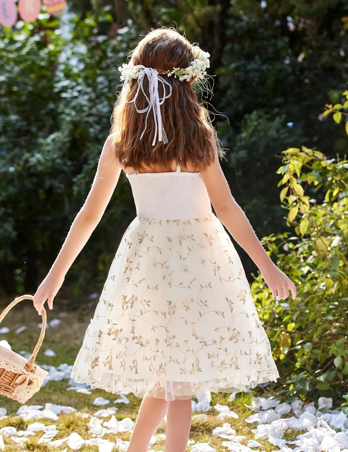 Arshiner Toddler Tutu Dress Little Girl Ruffled Tulle Cami Dresses