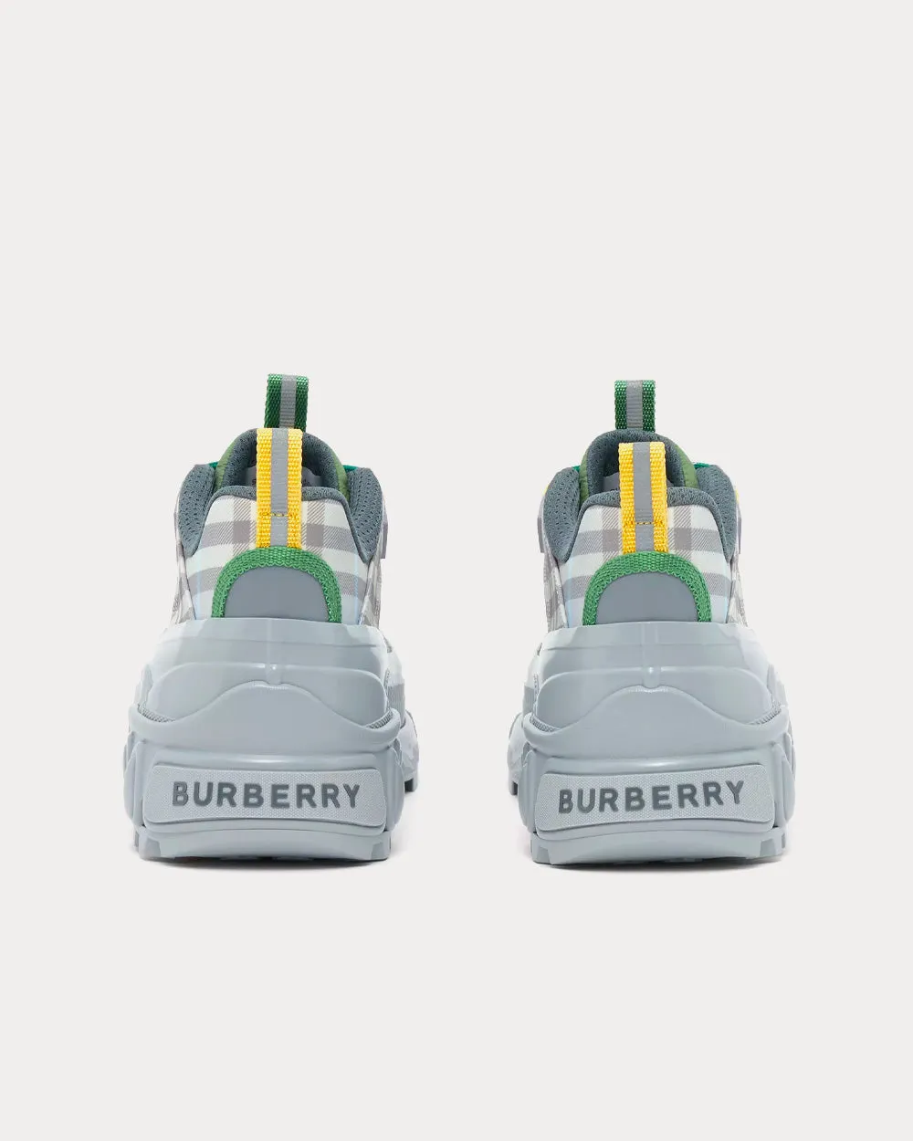 Arthur Check Nylon Light Grey Low Top Sneakers