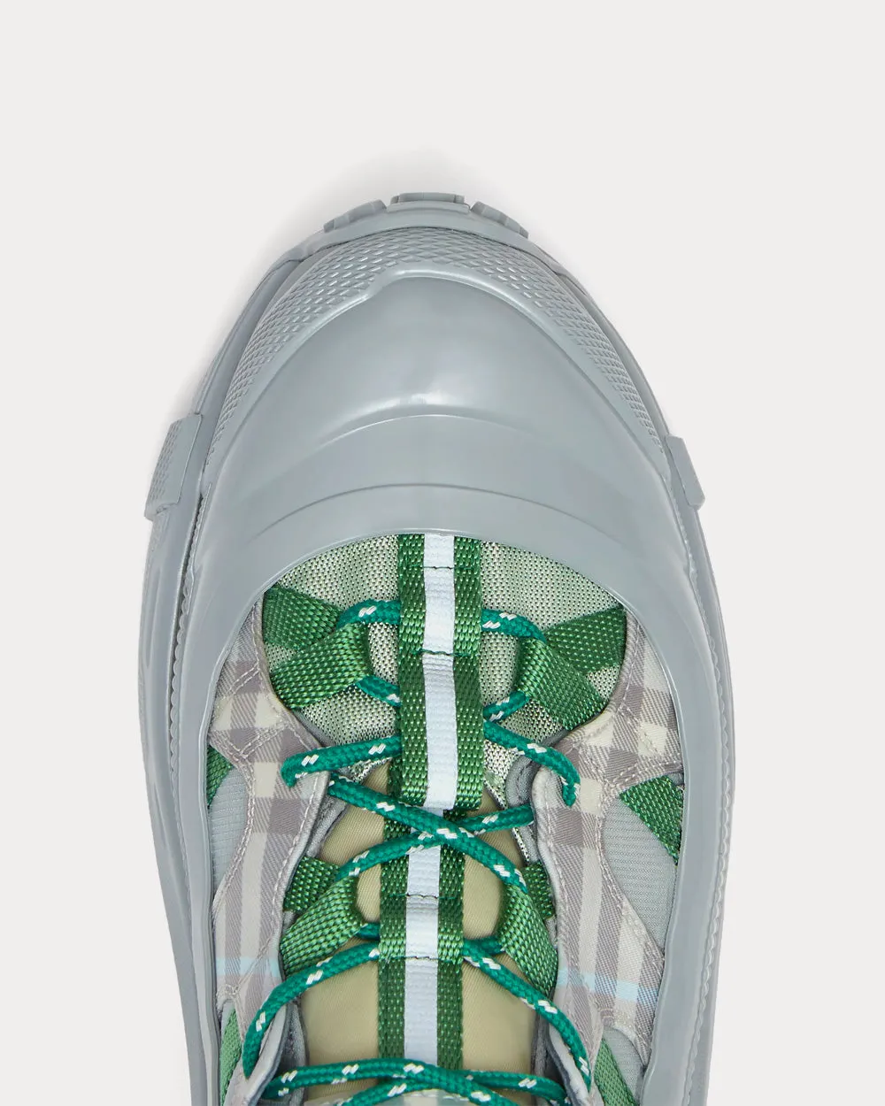 Arthur Check Nylon Light Grey Low Top Sneakers