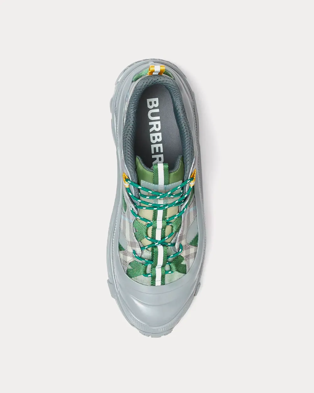 Arthur Check Nylon Light Grey Low Top Sneakers