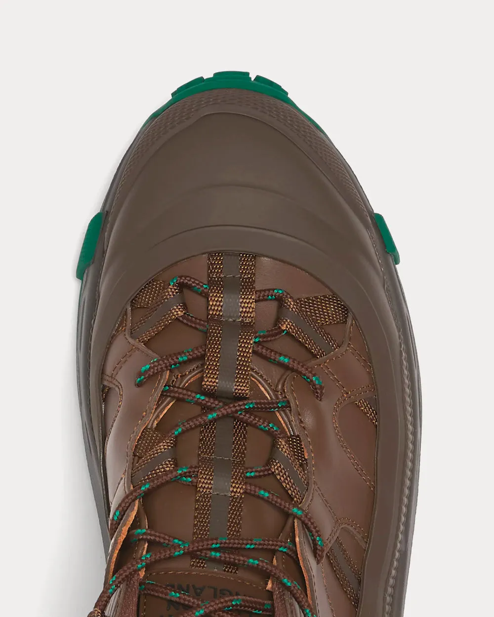 Arthur Leather Dark Mocha / Green Low Top Sneakers