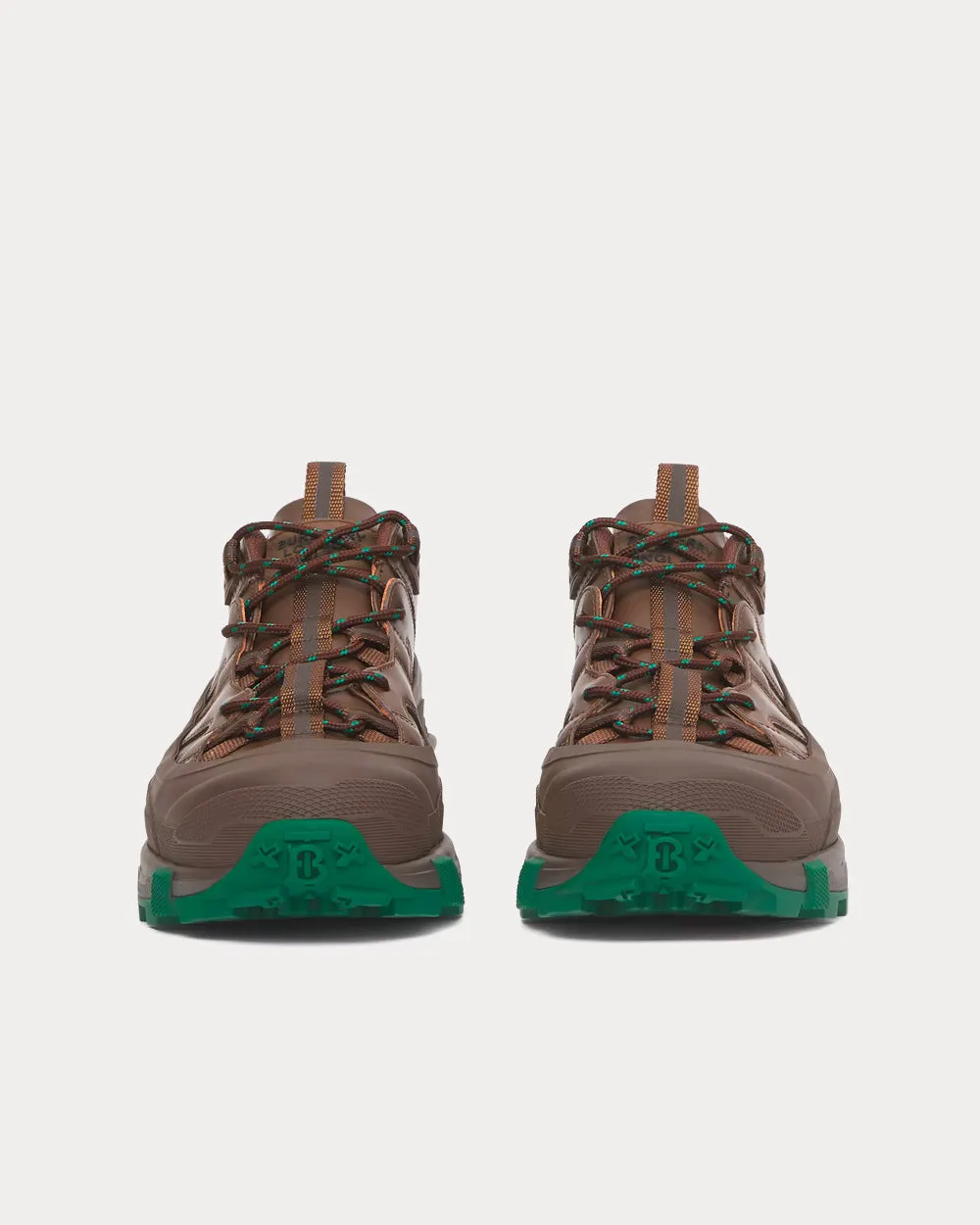 Arthur Leather Dark Mocha / Green Low Top Sneakers