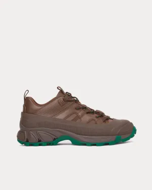 Arthur Leather Dark Mocha / Green Low Top Sneakers