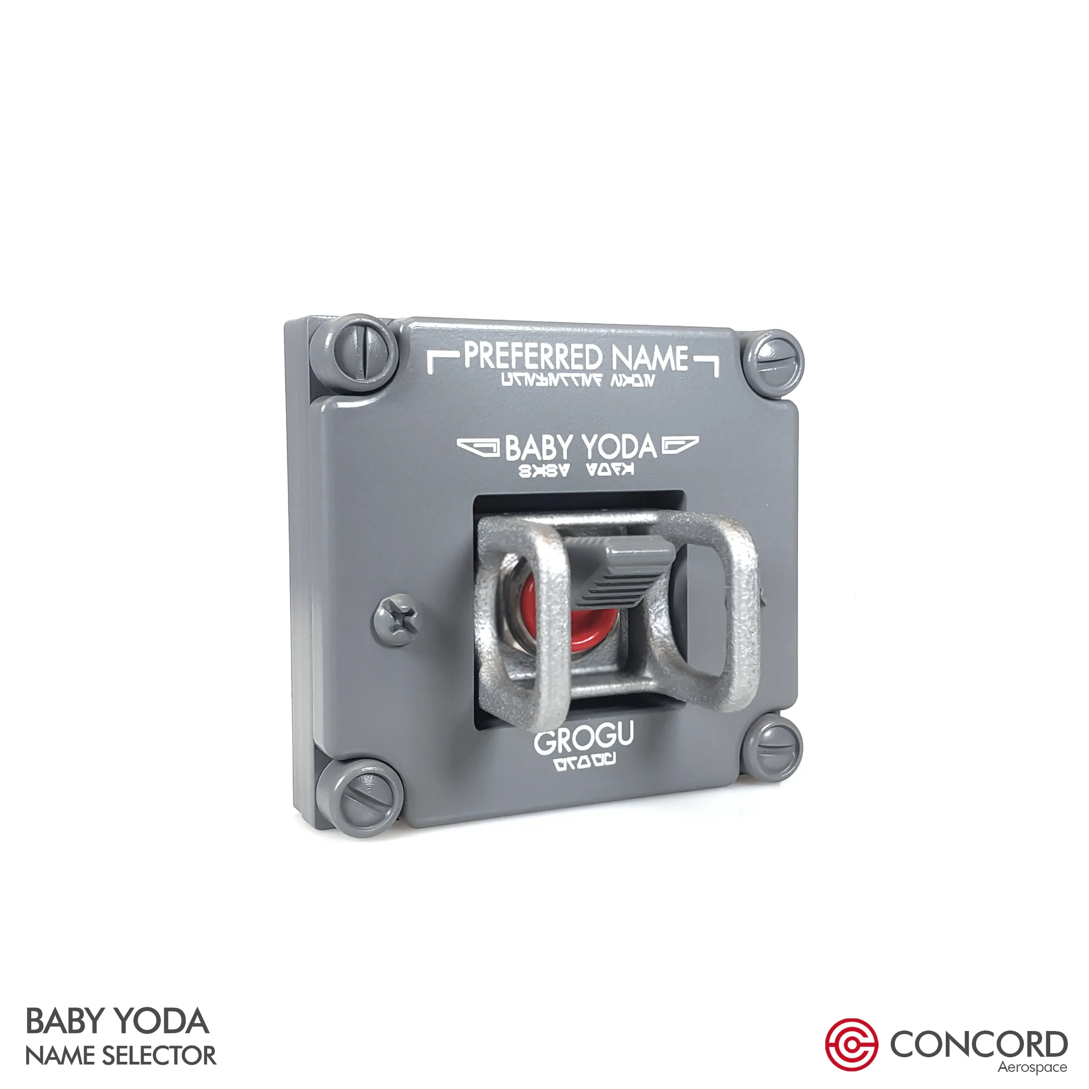 BABY YODA & MANDO NAME SELECTOR SET