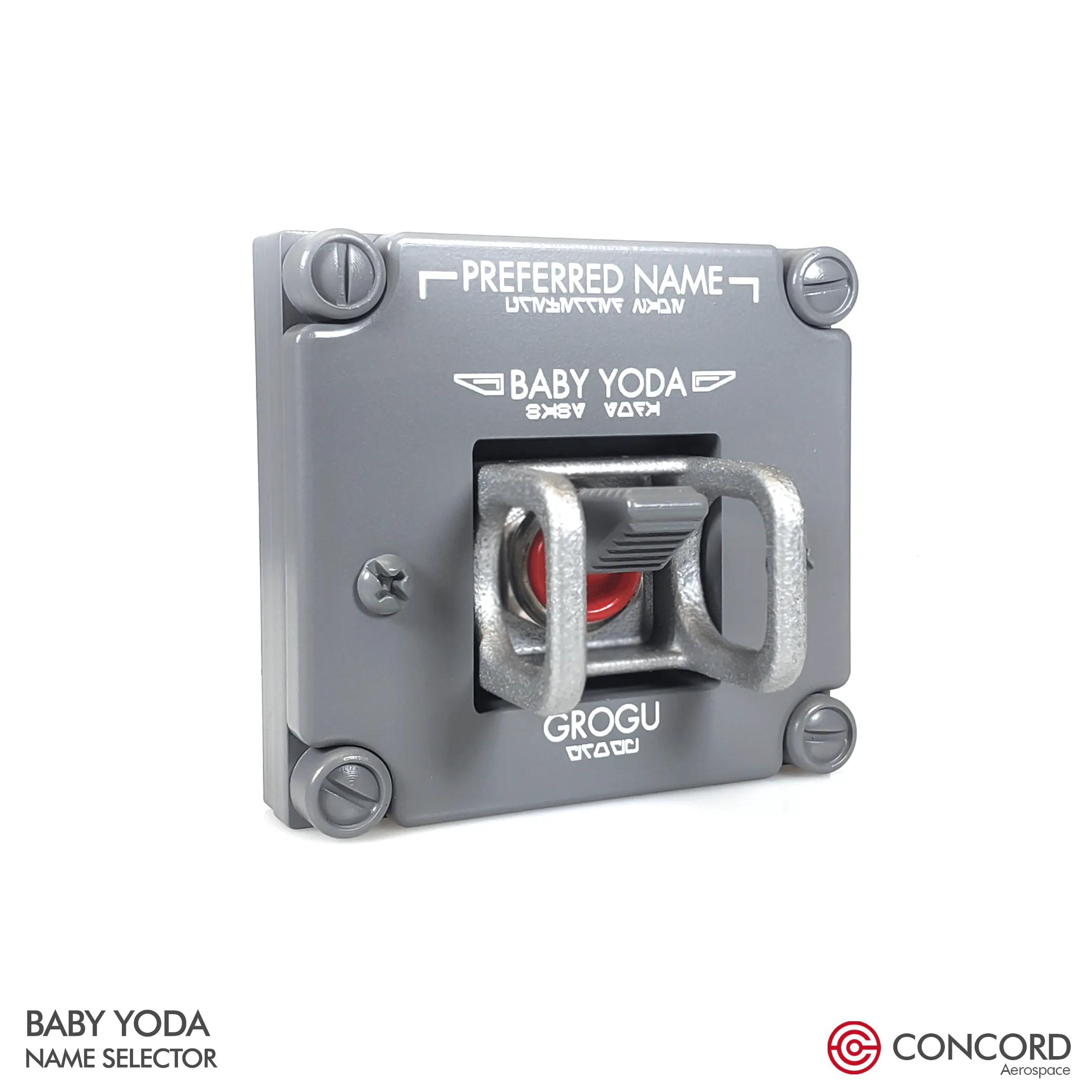 BABY YODA & MANDO NAME SELECTOR SET
