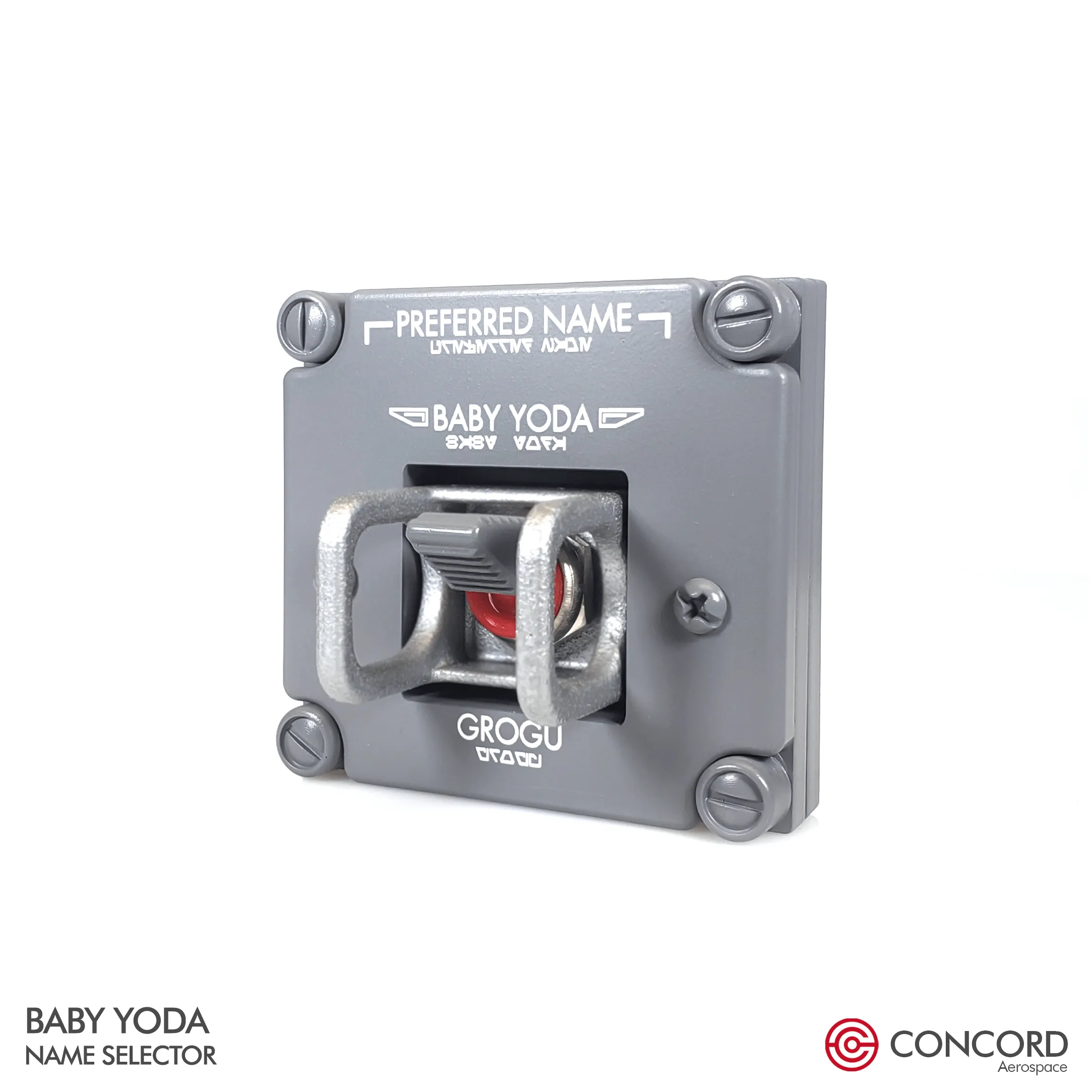 BABY YODA & MANDO NAME SELECTOR SET
