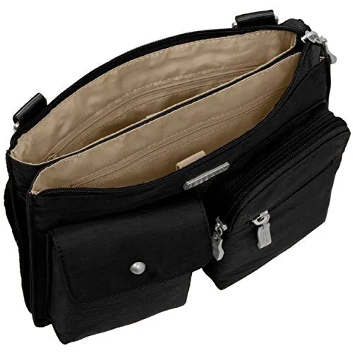 Baggallini Everything Travel Crossbody Bag, Black, One Size