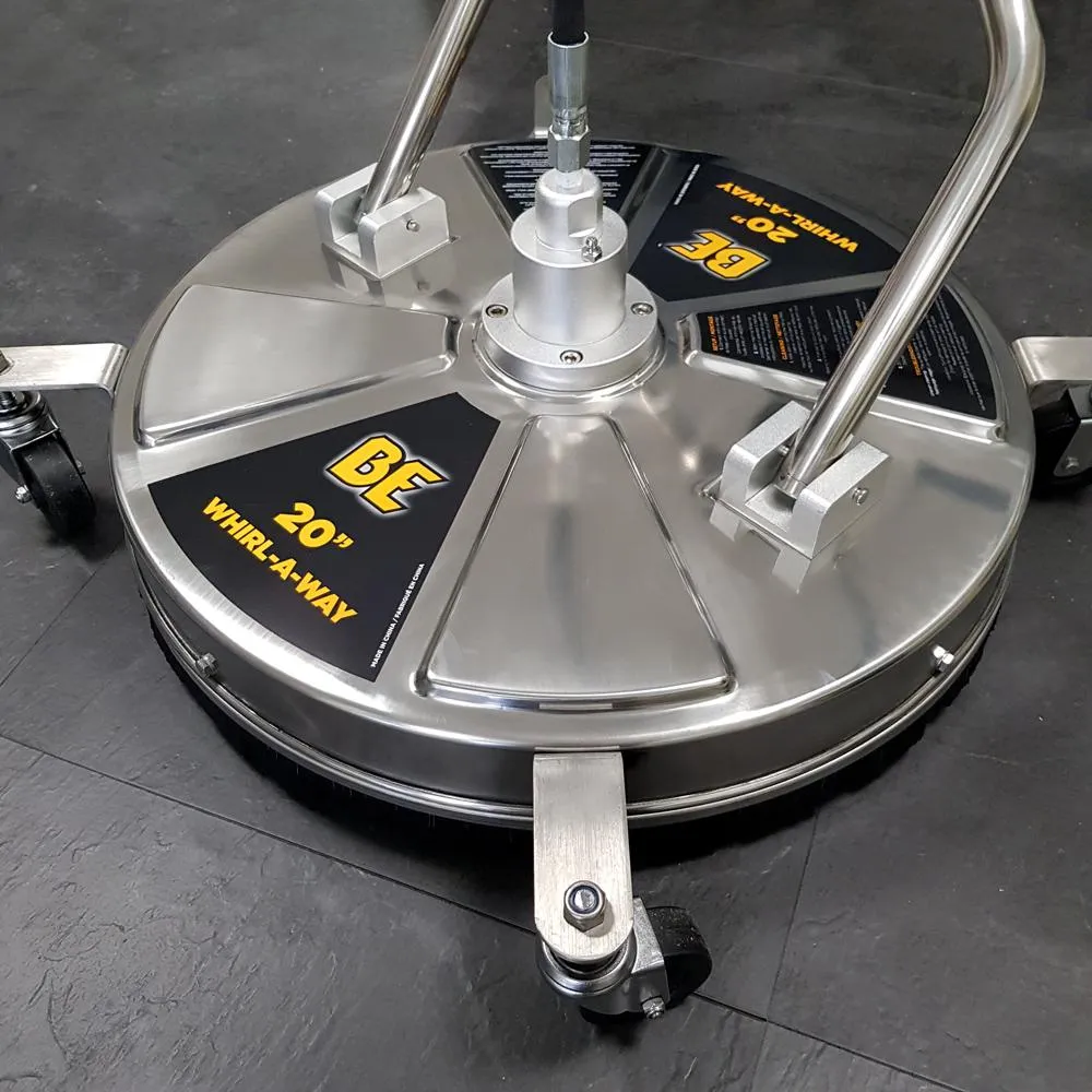 BE Whirlaway Surface Cleaner | Stainless Steel | 20"