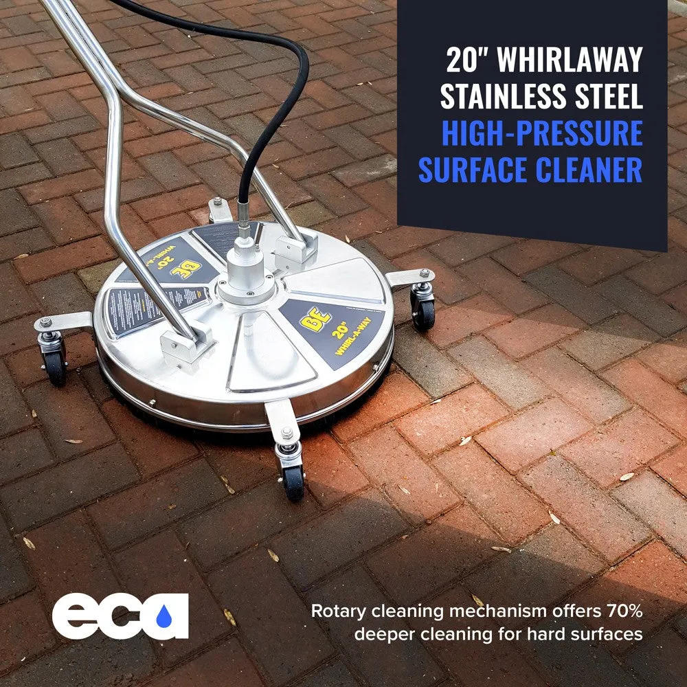 BE Whirlaway Surface Cleaner | Stainless Steel | 20"