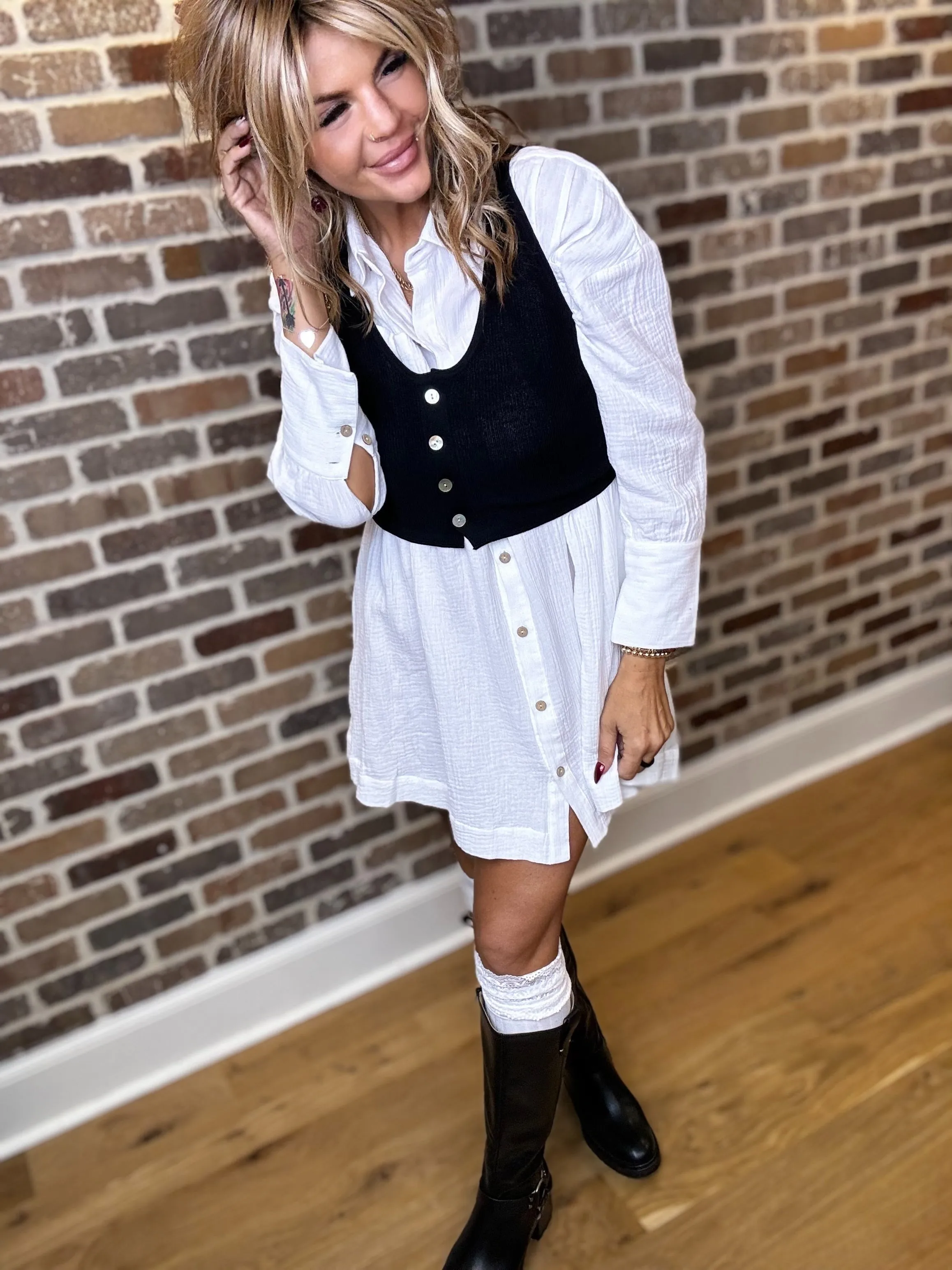 Becca Knee High Socks - WHITE ONLY
