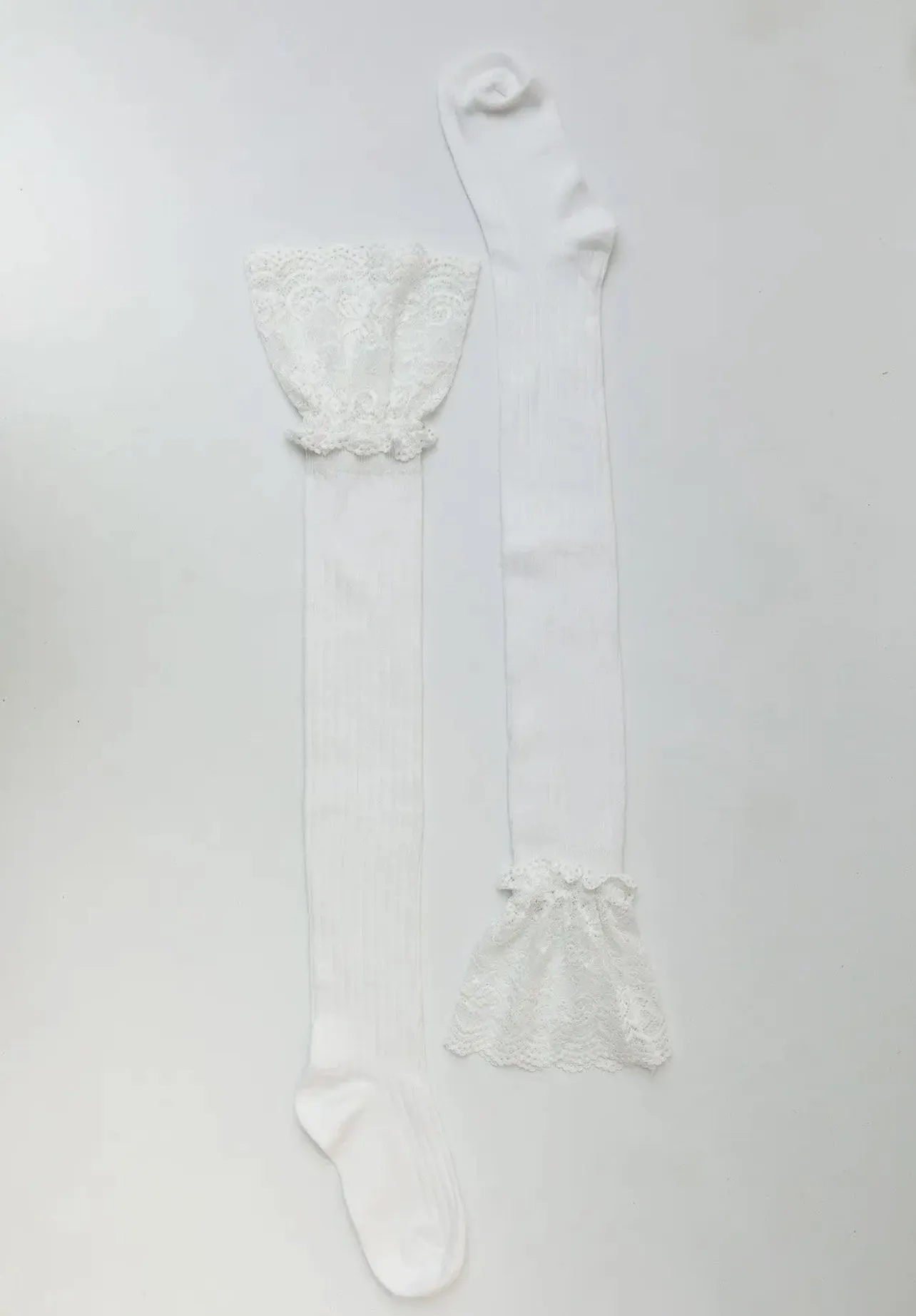 Becca Knee High Socks - WHITE ONLY